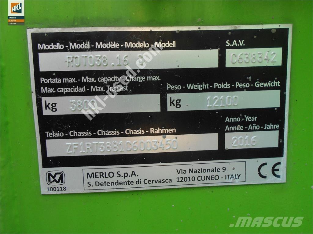 Merlo ROTO 38.16 S Carretillas telescópicas