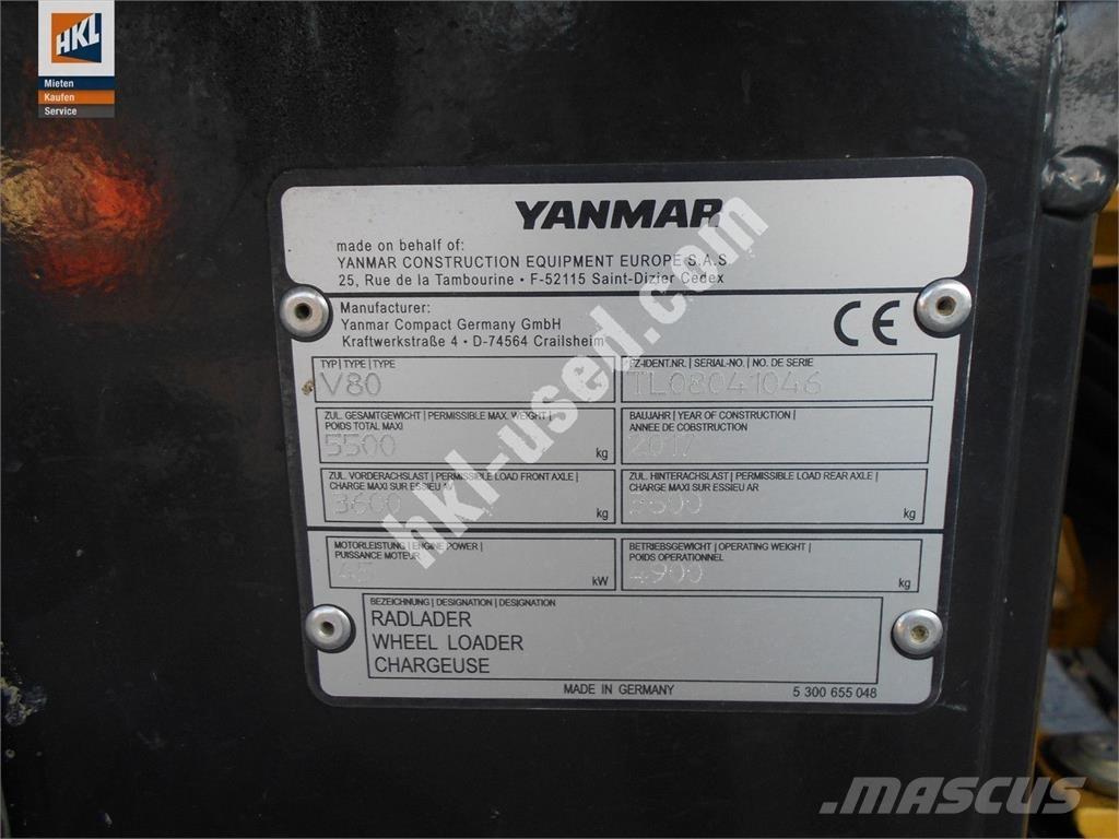 Yanmar V 80 Cargadoras sobre ruedas
