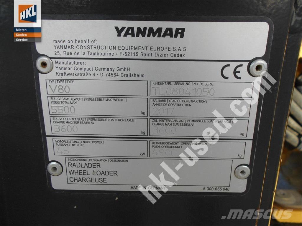 Yanmar V 80 Cargadoras sobre ruedas