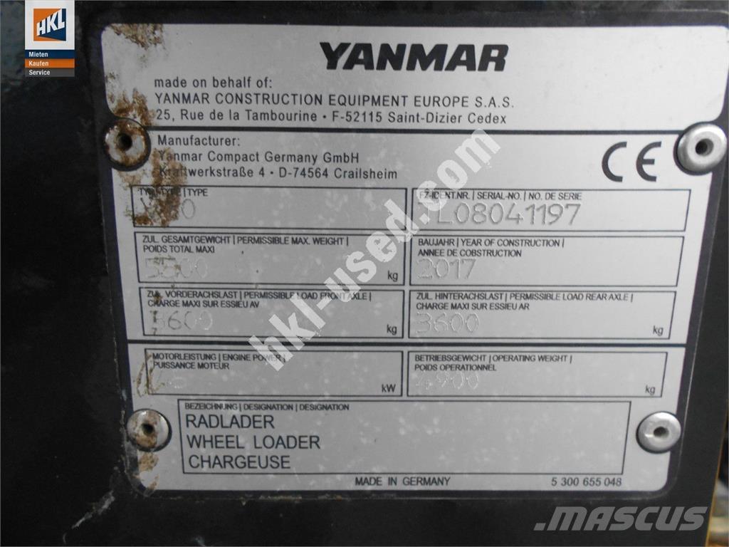 Yanmar V 80 Cargadoras sobre ruedas