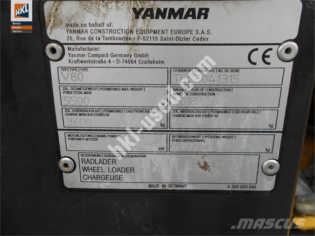 Yanmar V 80 Cargadoras sobre ruedas