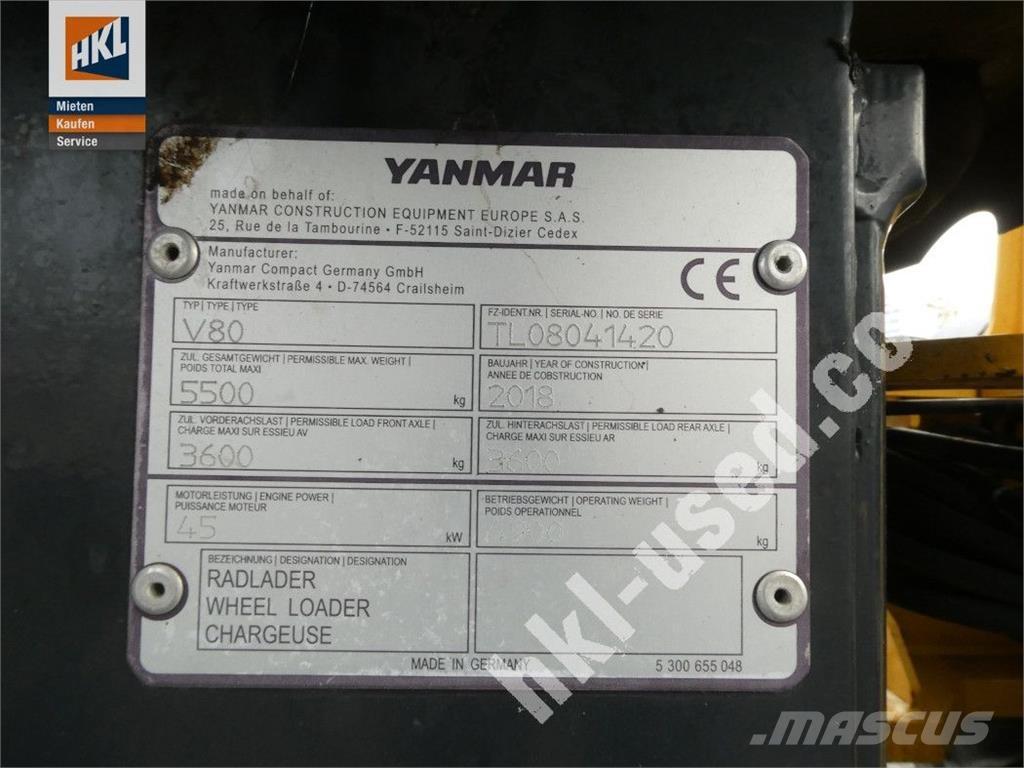 Yanmar V 80 Cargadoras sobre ruedas