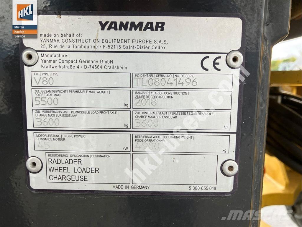 Yanmar V 80 Cargadoras sobre ruedas
