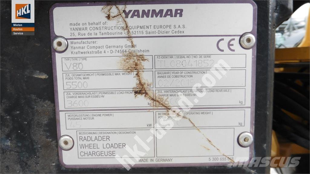 Yanmar V 80 Cargadoras sobre ruedas
