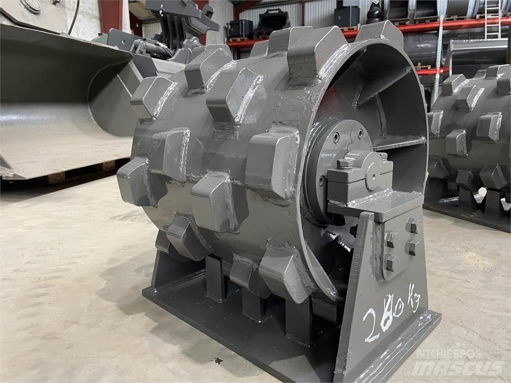  450 mm kompaktorhjul Rodillos sobre neumáticos