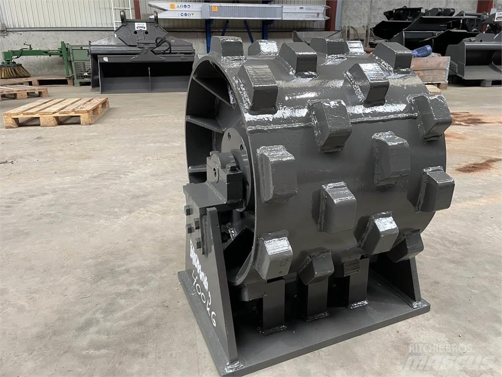  470 mm kompaktorhjul Rodillos sobre neumáticos