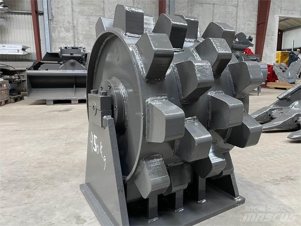  570 mm kompaktorhjul Rodillos sobre neumáticos