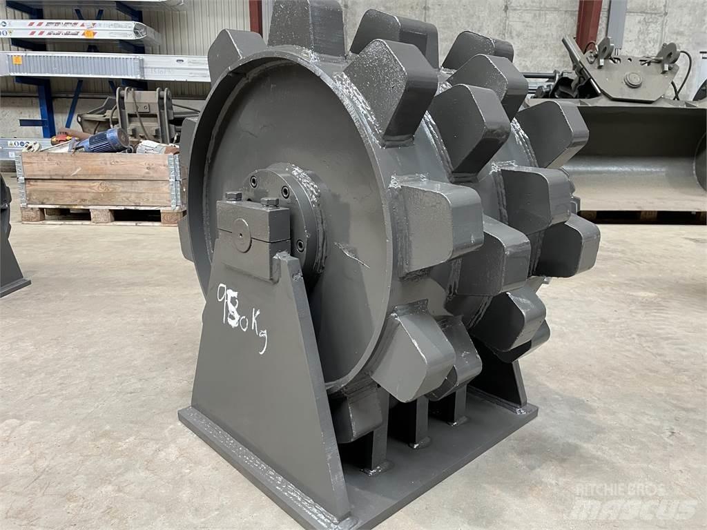  570 mm kompaktorhjul Rodillos sobre neumáticos