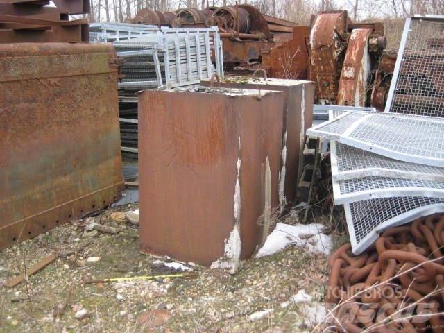  Ballastvægte 4 stk. - 2300 kg Piezas y equipos para grúas