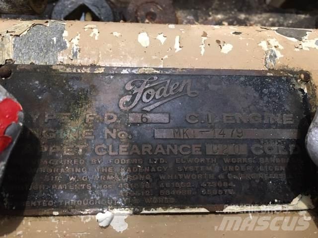 Foden type FD6 motor Motores