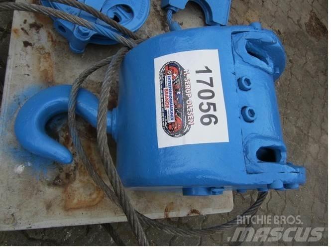  Løftekrog med 2 wirehjul Piezas y equipos para grúas