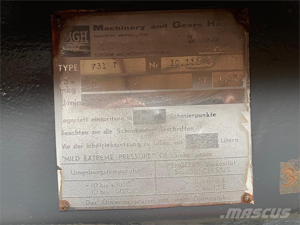 MGH Type 731 T gear - 39:1 Cajas de cambios