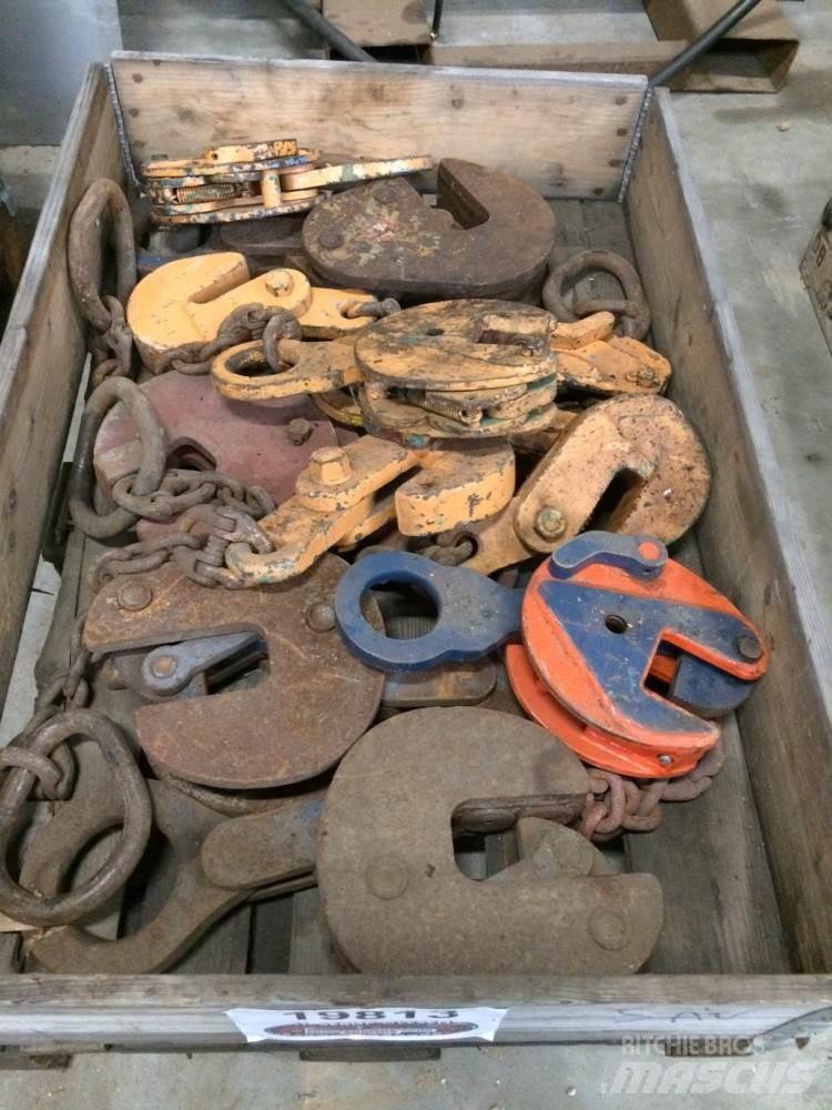  Pladeklør, diverse 1 palle Piezas y equipos para grúas