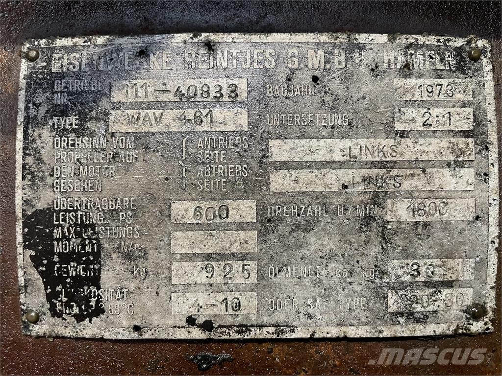 Reintjes WAV 461 Gear Cajas de cambios