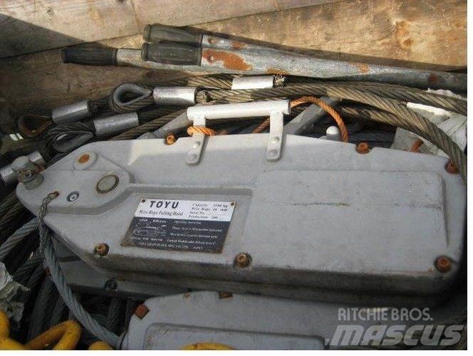  Rope pulling hoist - 3 stk. Montacargas y elevadores de material