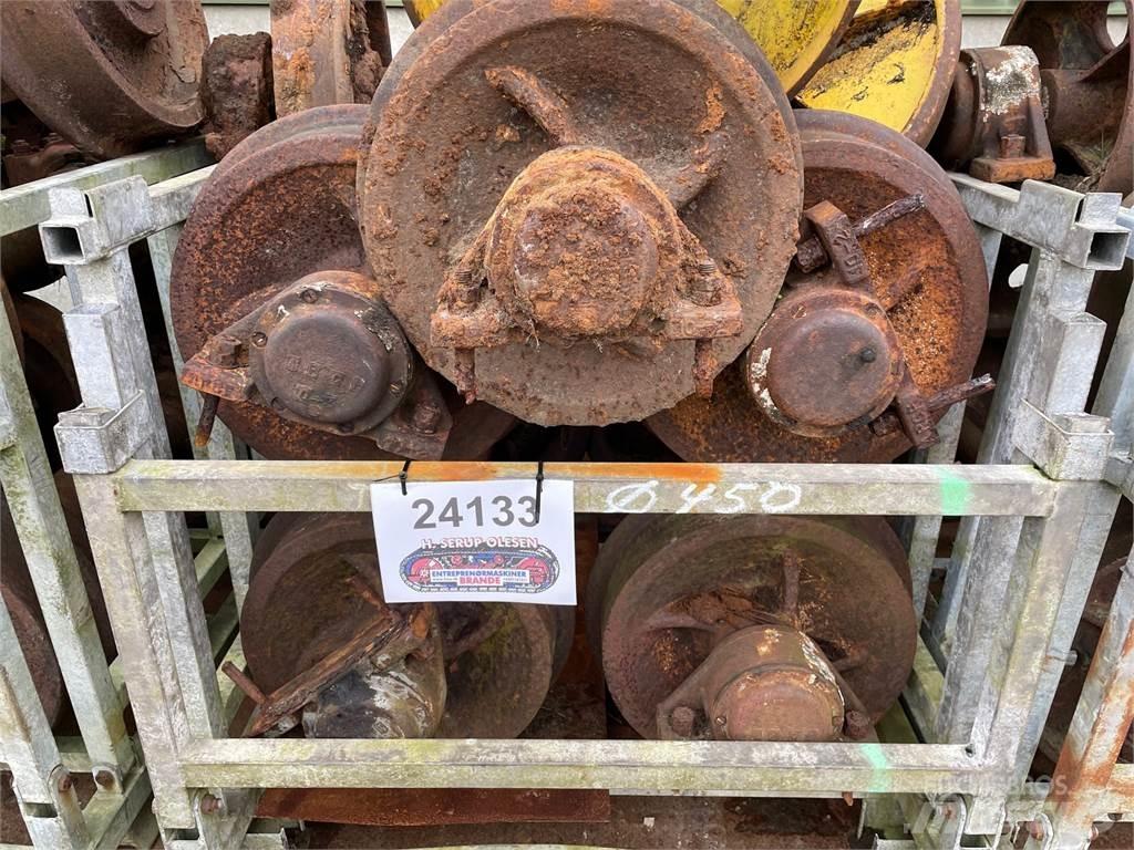  Skinnehjul ø450 mm + flange Neumáticos, ruedas y llantas