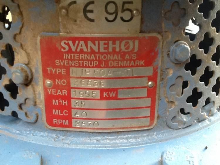  Svanehøj NP 50A-TL pumpe Bombas de agua