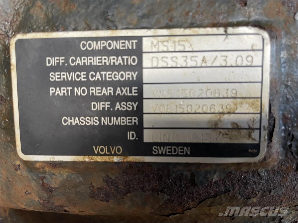 Volvo A40E bagaksel Ejes