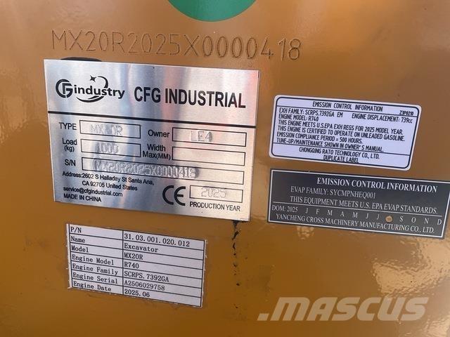 CFG MX20R Excavadoras de cadenas