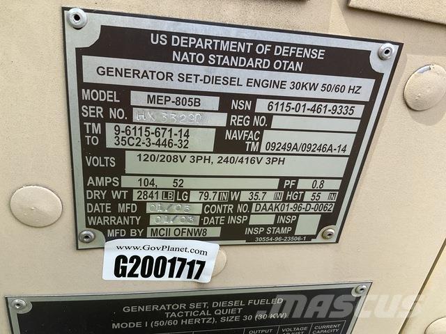  MCII MEP-805B Generadores diesel