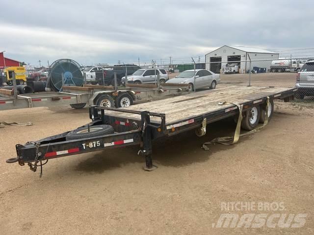 PJ Trailer Plataforma plana/laterales abatibles