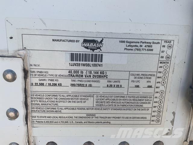 Wabash DVDBHPC Carrocería de caja