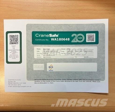 Zoomlion RT55 Grúas autopropulsadas