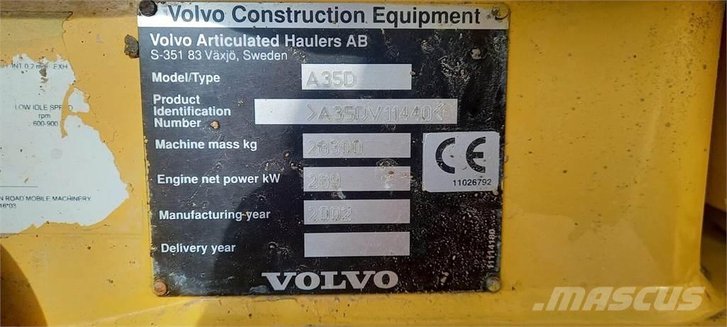 Volvo A35D Dúmpers articulados