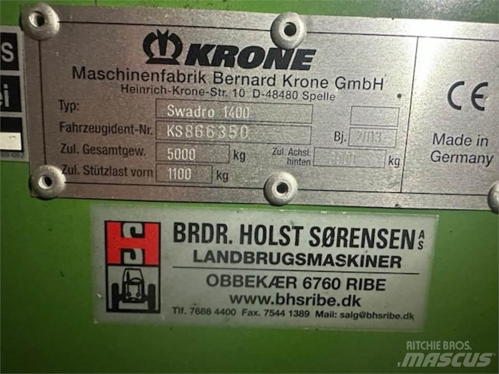 Krone SWADRO 1400 Rastrillos y henificadores