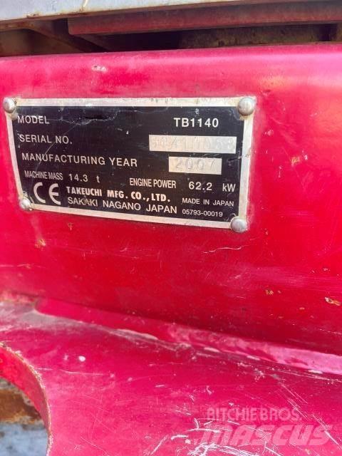 Takeuchi 1140 Mini excavadoras < 7t