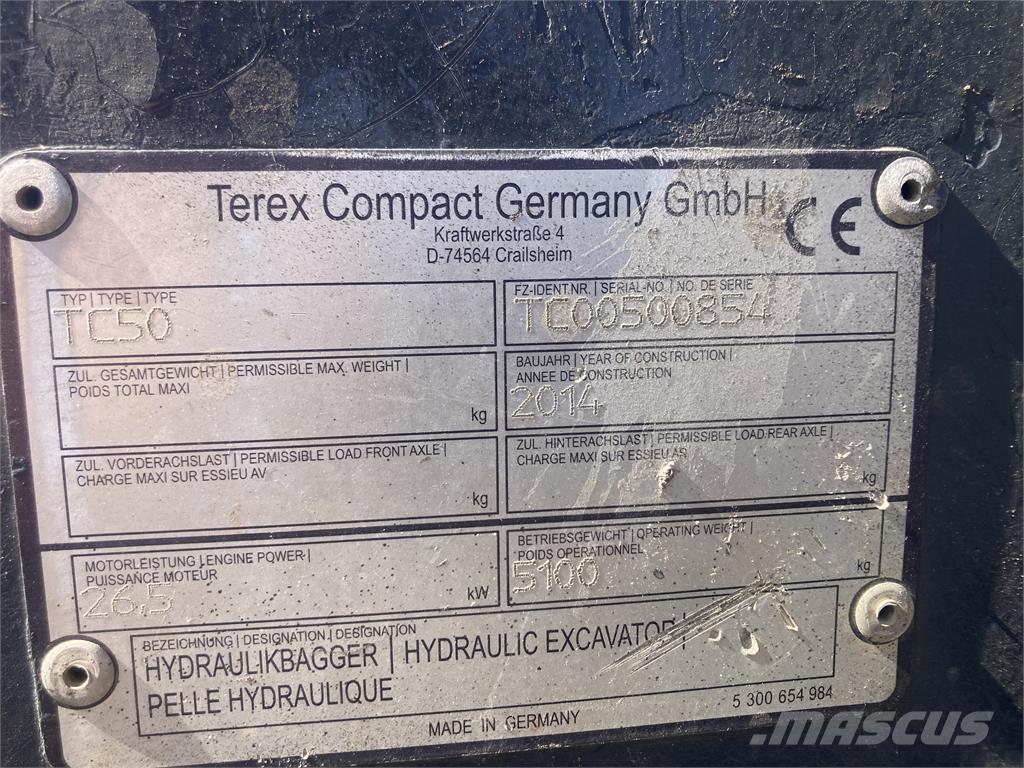 Terex TC50 Mini excavadoras < 7t