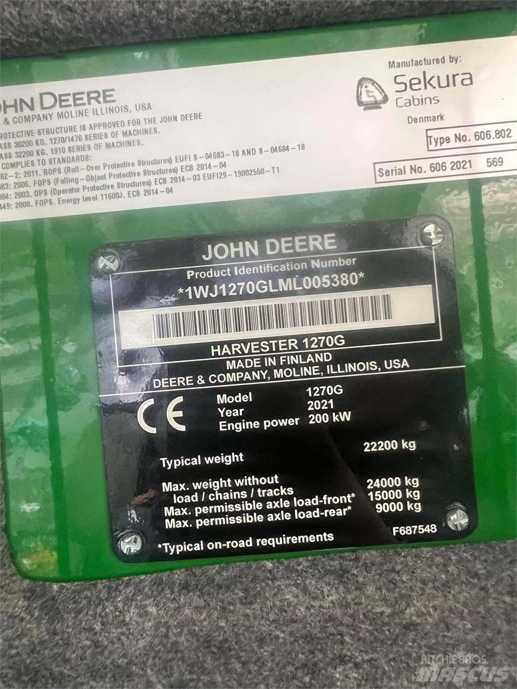 John Deere 1270G Cosechadoras