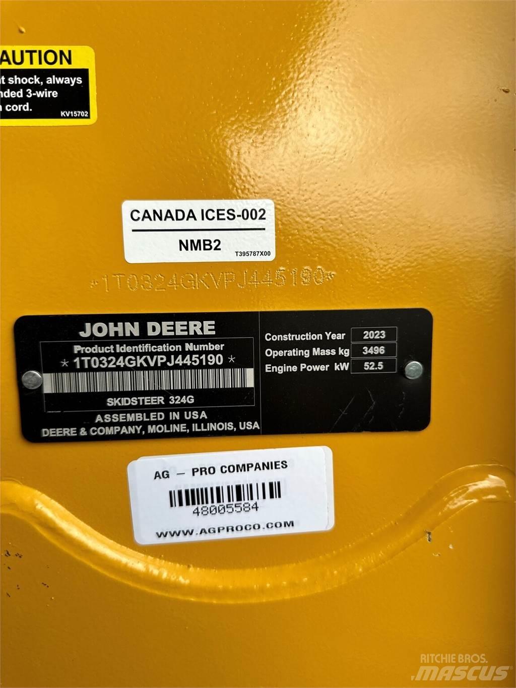 John Deere 324G Minicargadoras