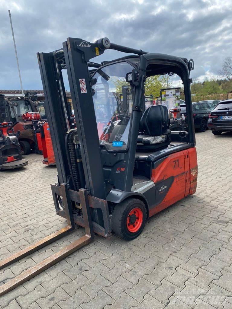 Linde E 16-02 Carretillas de horquilla eléctrica