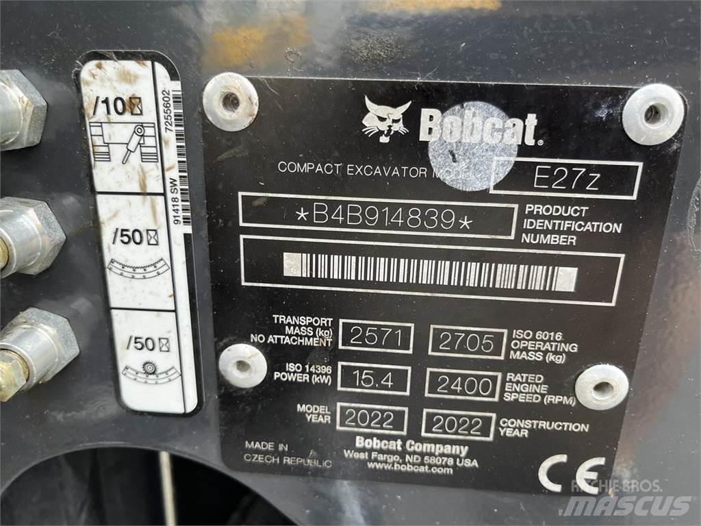 Bobcat E 27z Mini excavadoras < 7t