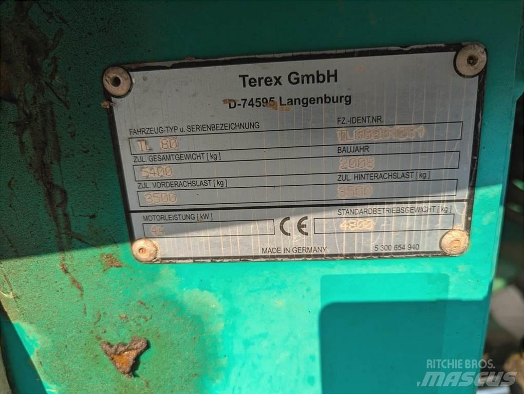 Terex TL 80 Cargadoras sobre ruedas
