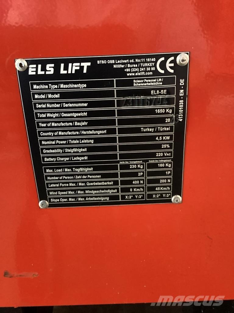 ELS LIFT EL8-SE Plataformas tijera