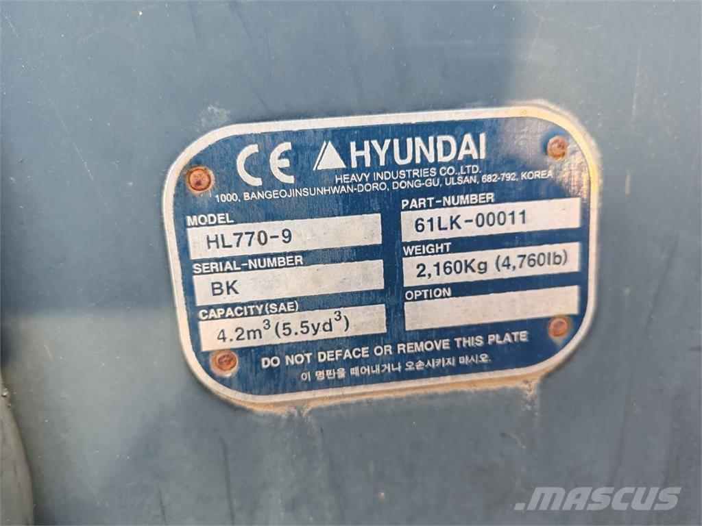 Hyundai HL770-9A Cargadoras sobre ruedas
