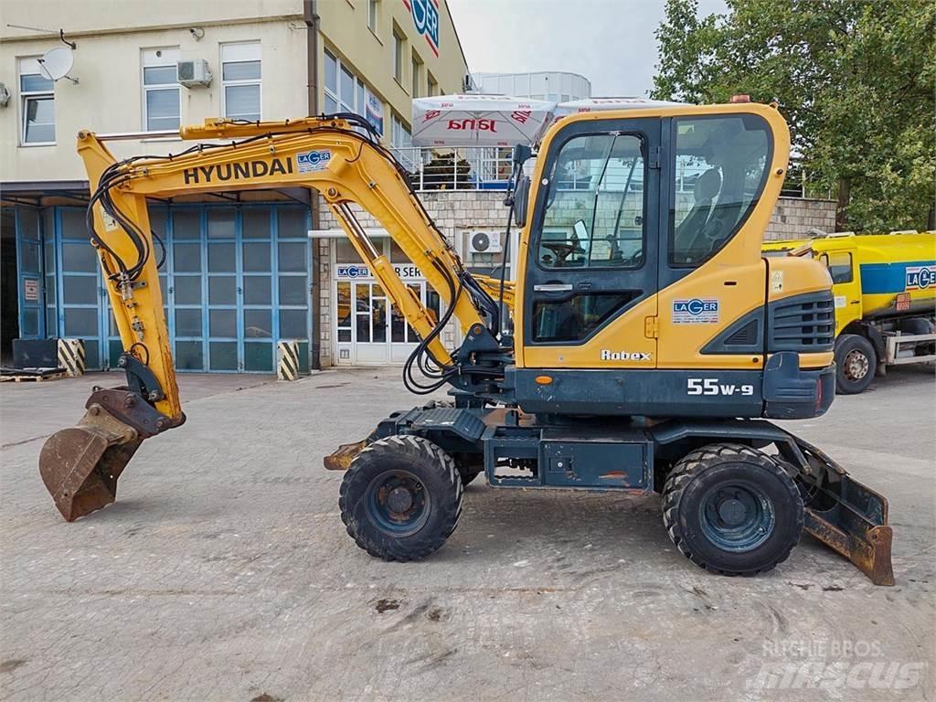 Hyundai R55W-9 Mini excavadoras < 7t