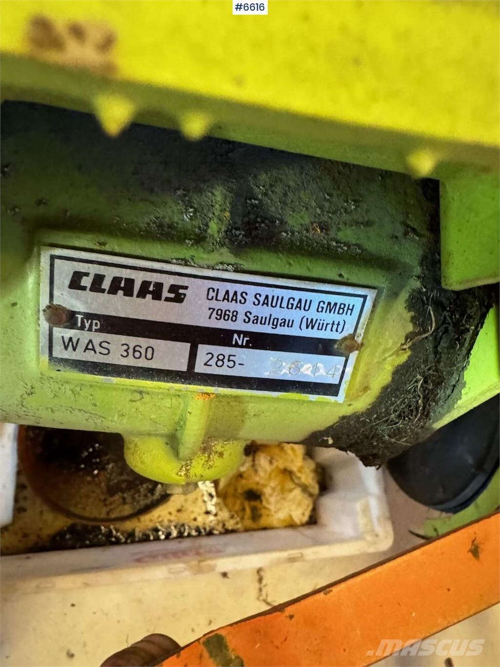 CLAAS WAS 360 Otros equipos para cosecha