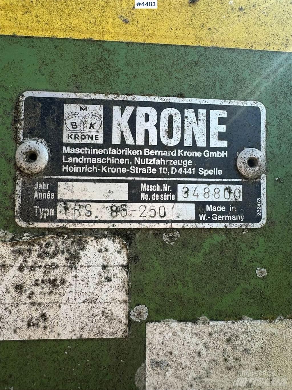 Krone TRS 86 Otras máquinas y aperos de labranza