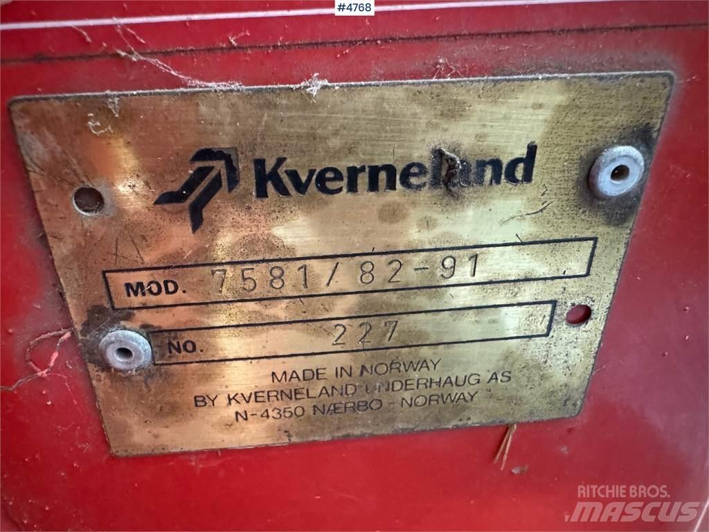 Kverneland 7581 Otros equipos para cosecha
