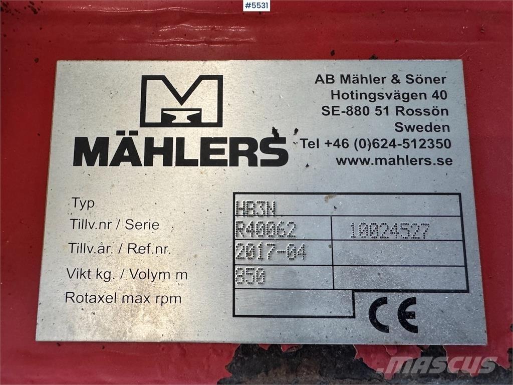 Mählers HR3N Láminas y cuñas quitanieves