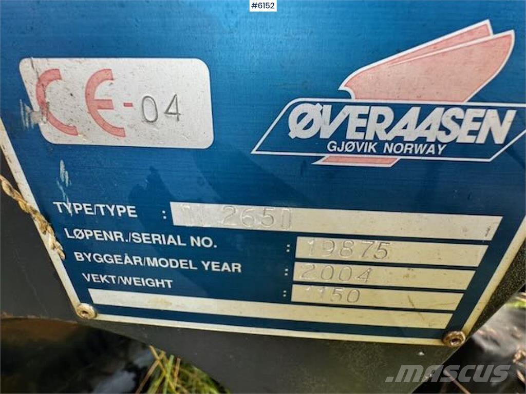  Øveraasen 2651 Láminas y cuñas quitanieves
