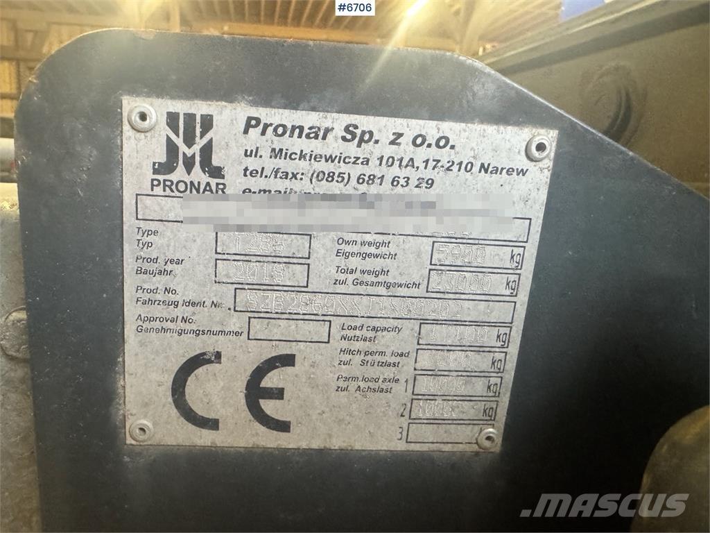 Pronar T286 Remolque para grano
