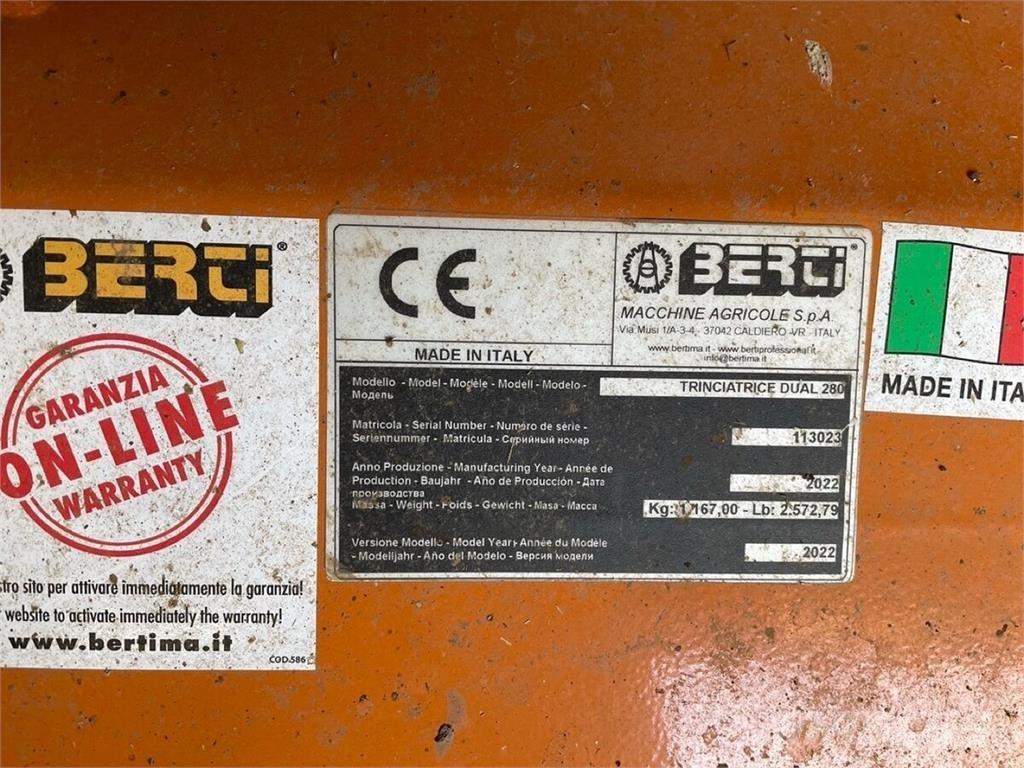 Berti Dual 280 Segadoras y cortadoras de hojas para pastos