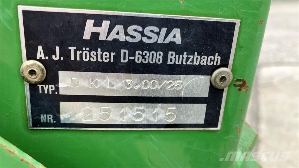 Hassia DKL 3.00/25 Sembradoras