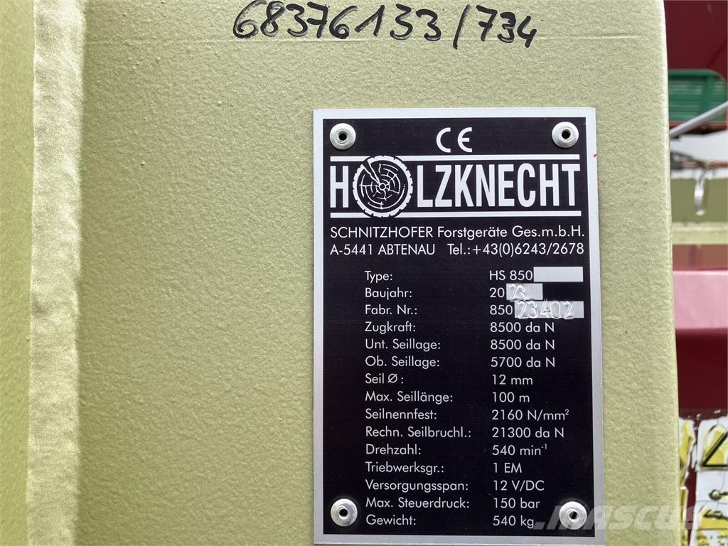  Holzknecht HS 850 Cabrestantes