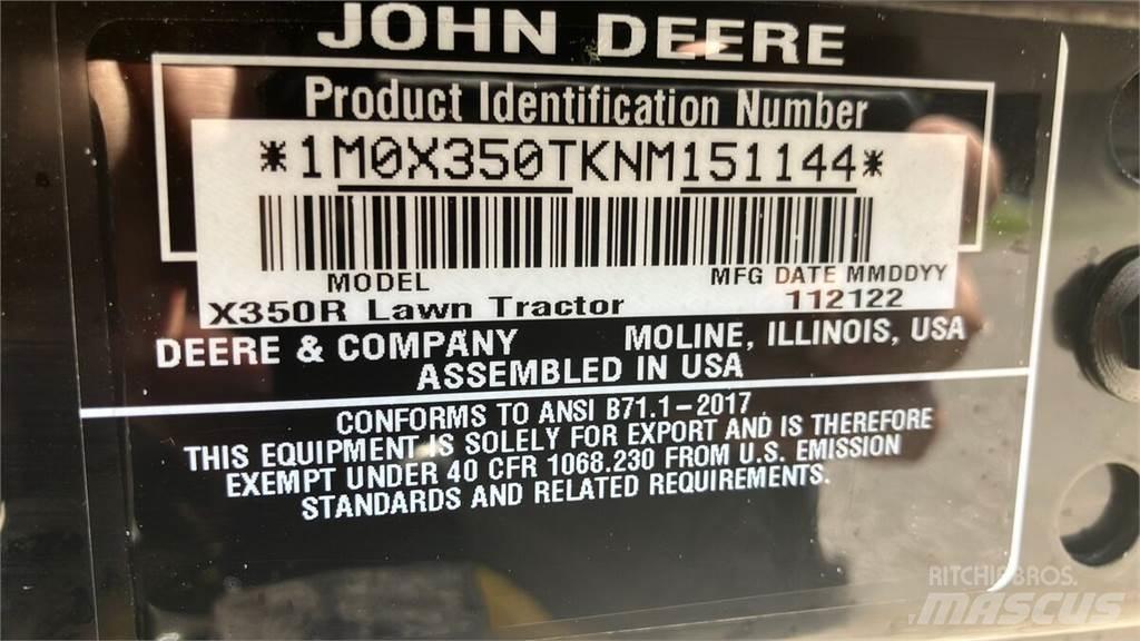 John Deere X350R Jardinería - Otros