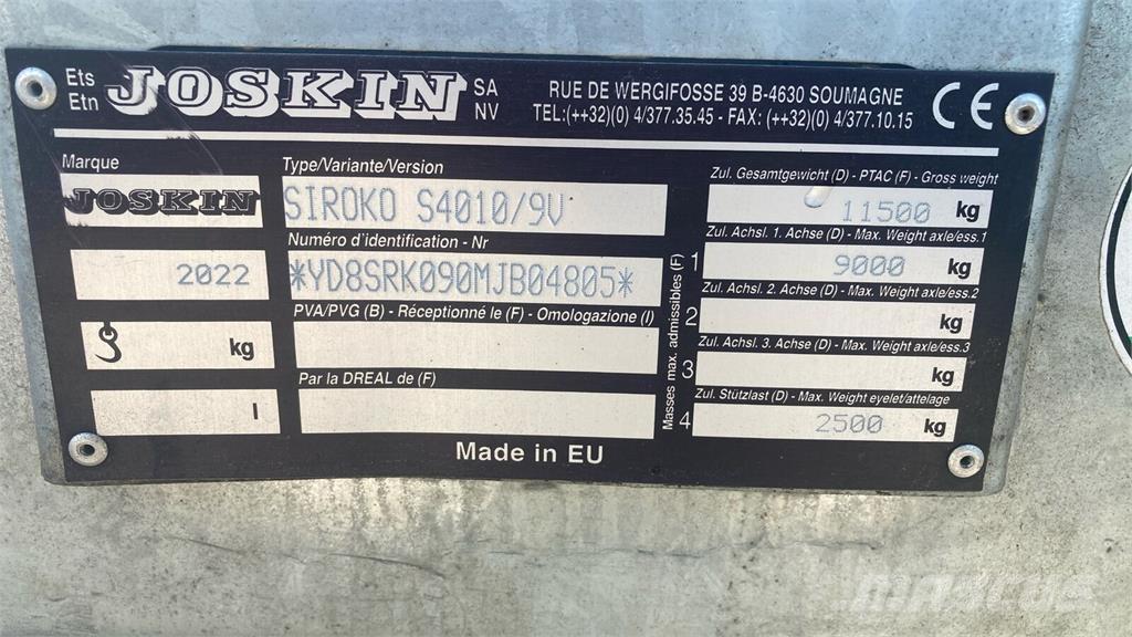 Joskin S4010/9V Remolques esparcidores de estiércol
